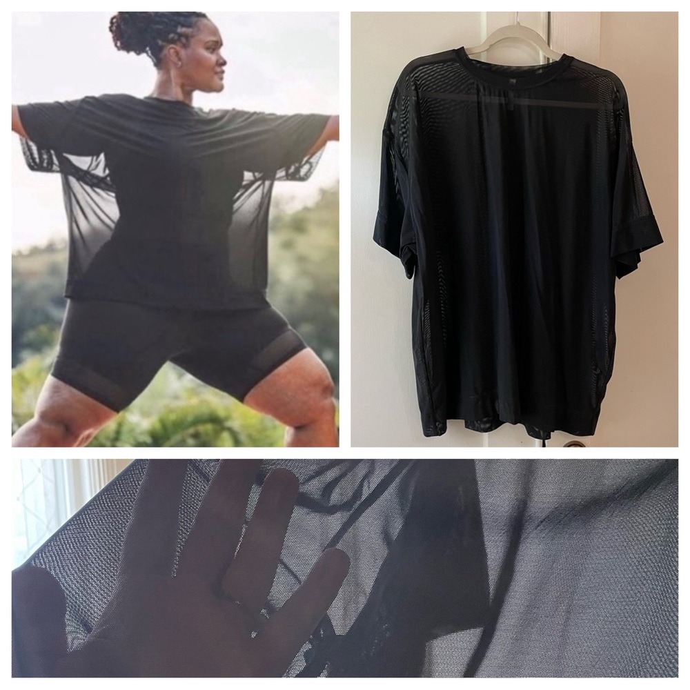 Athleta Boxy Mesh T